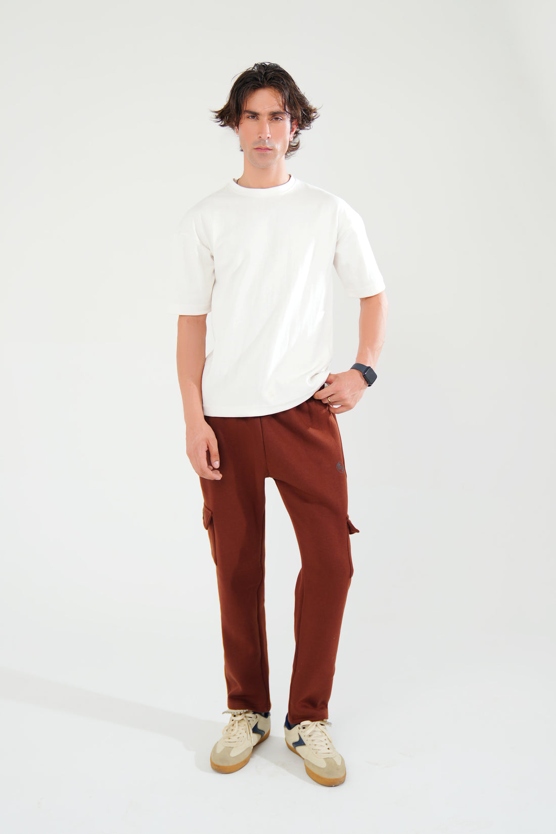 White Oversized Basic Tee