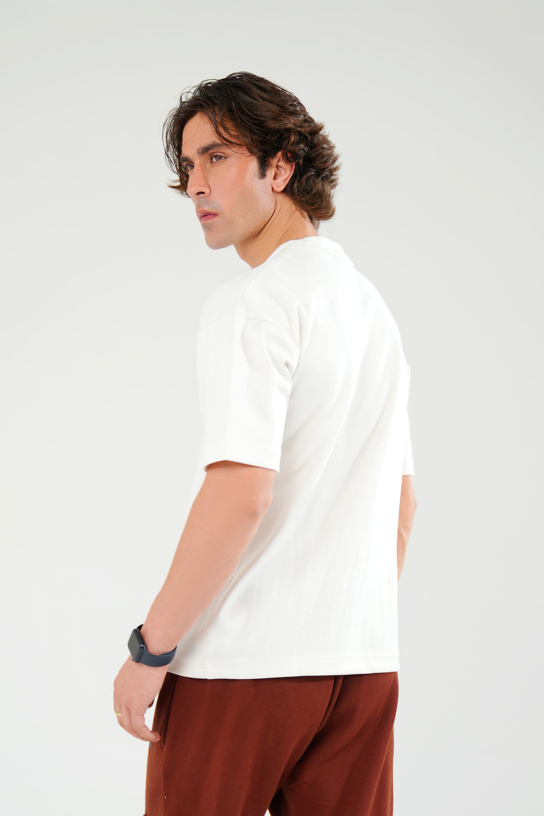 White Oversized Basic Tee