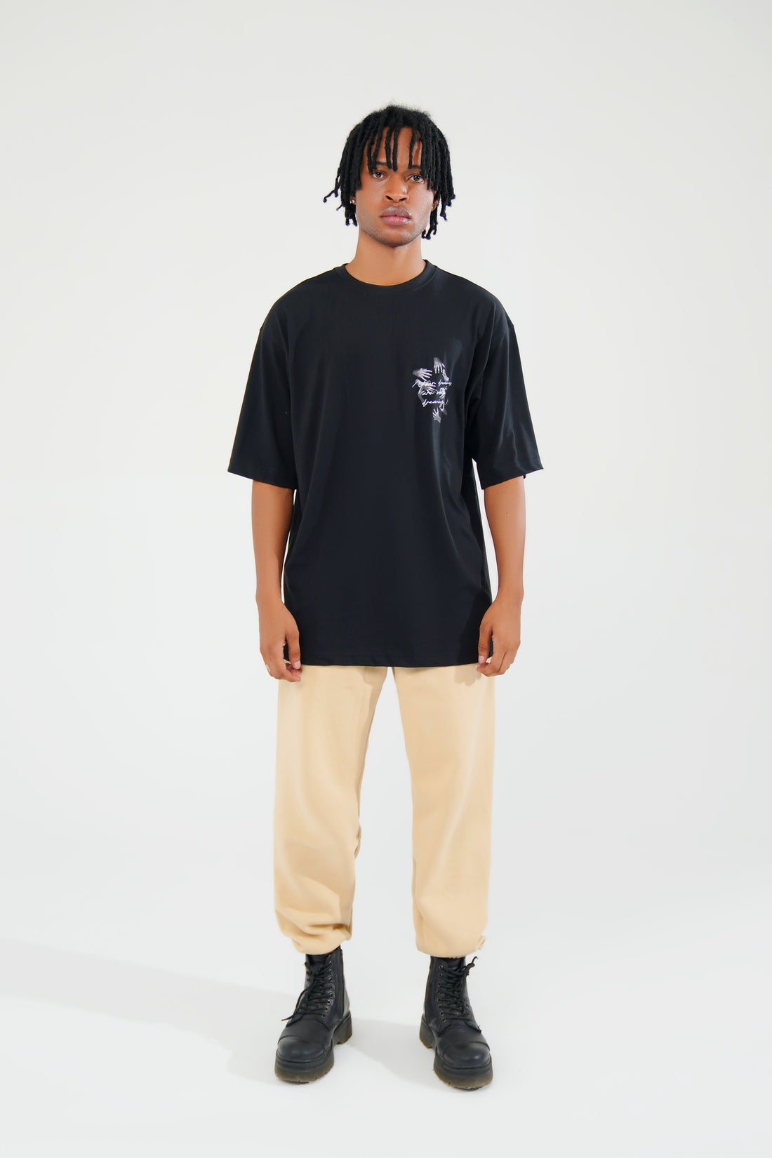 Black Oversized Graphic Tee