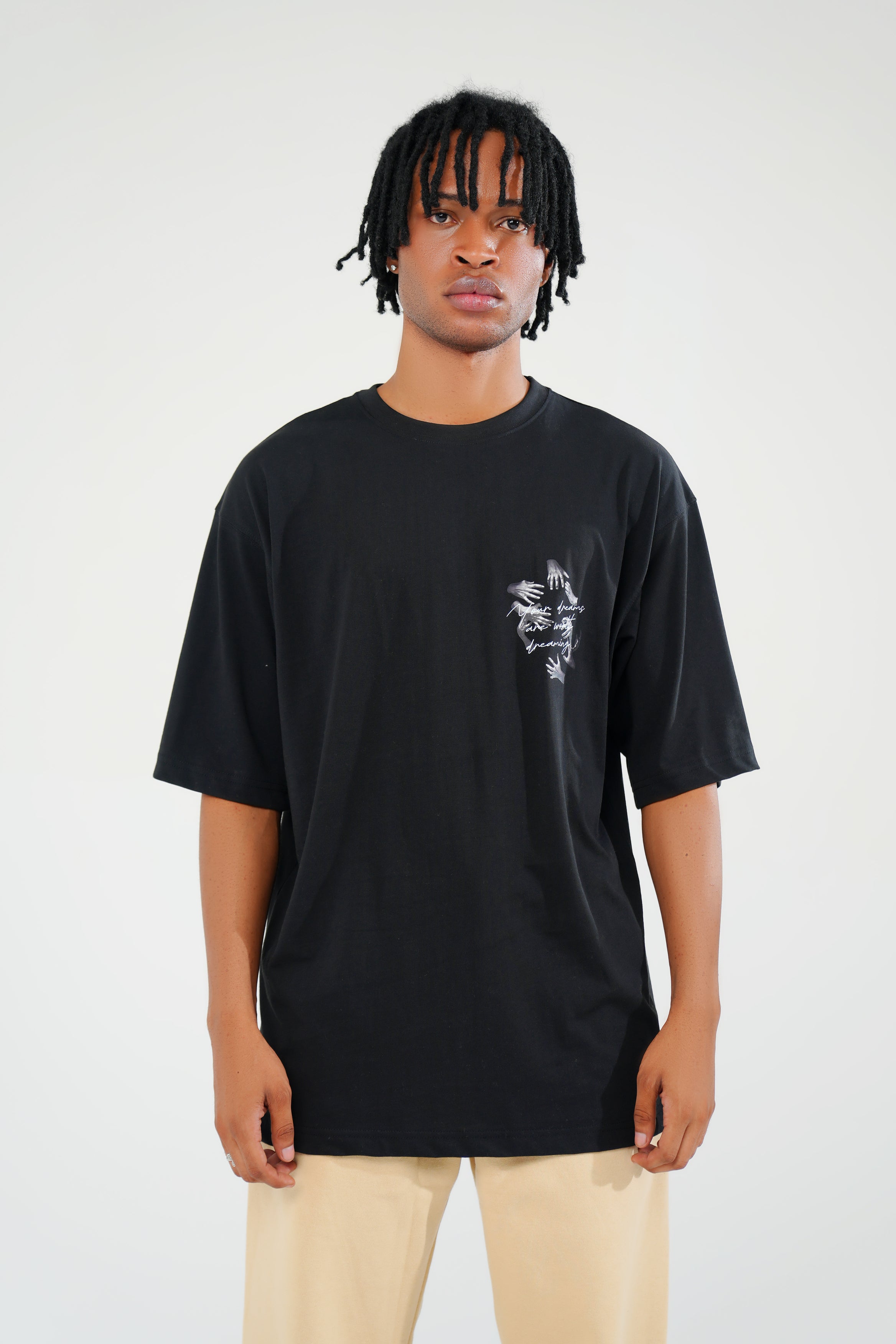 Black Oversized Graphic Tee