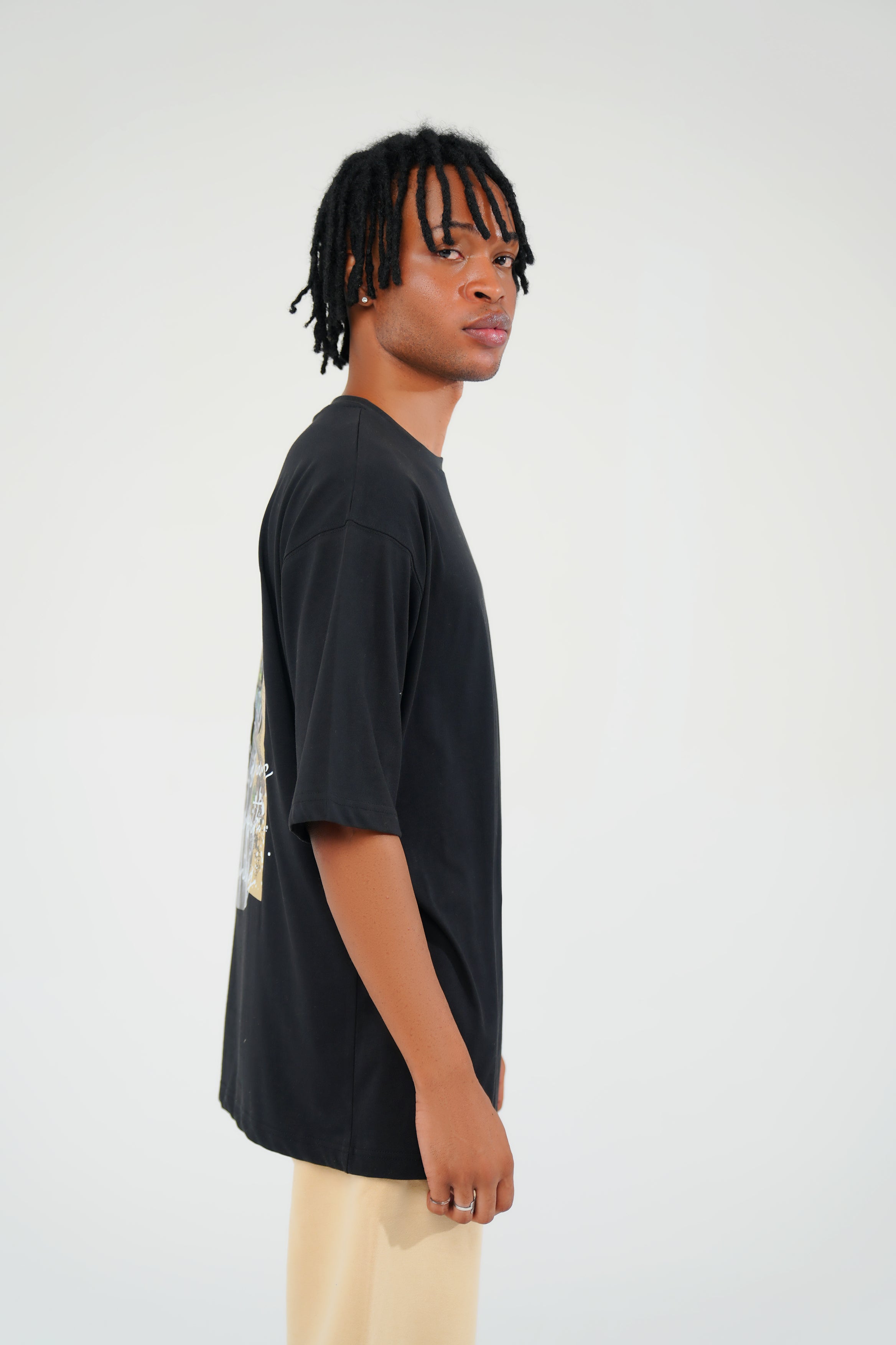 Black Oversized Graphic Tee