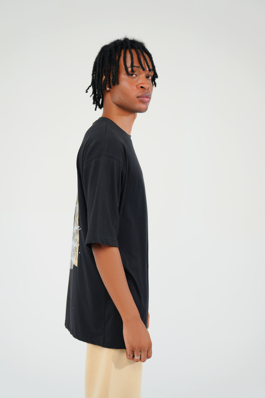 Black Oversized Graphic Tee