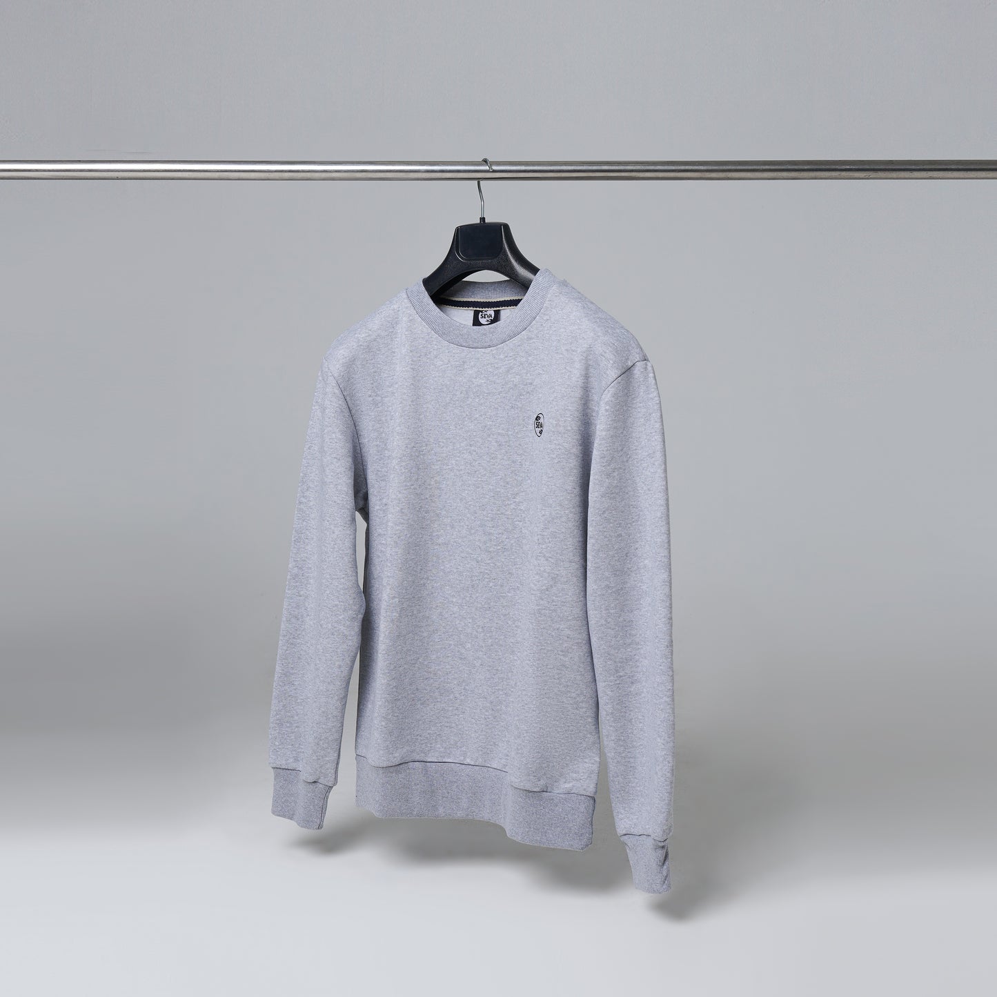 Drop Shoulder Crewneck - Grey