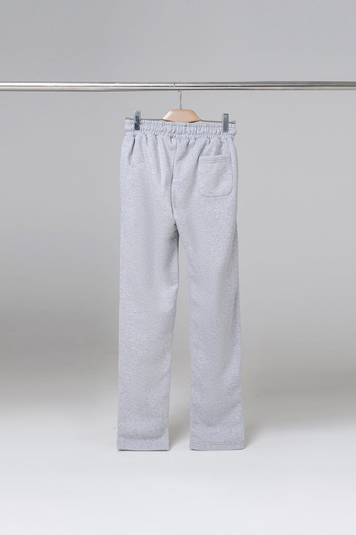 Grey Open Bottom Sweatpants