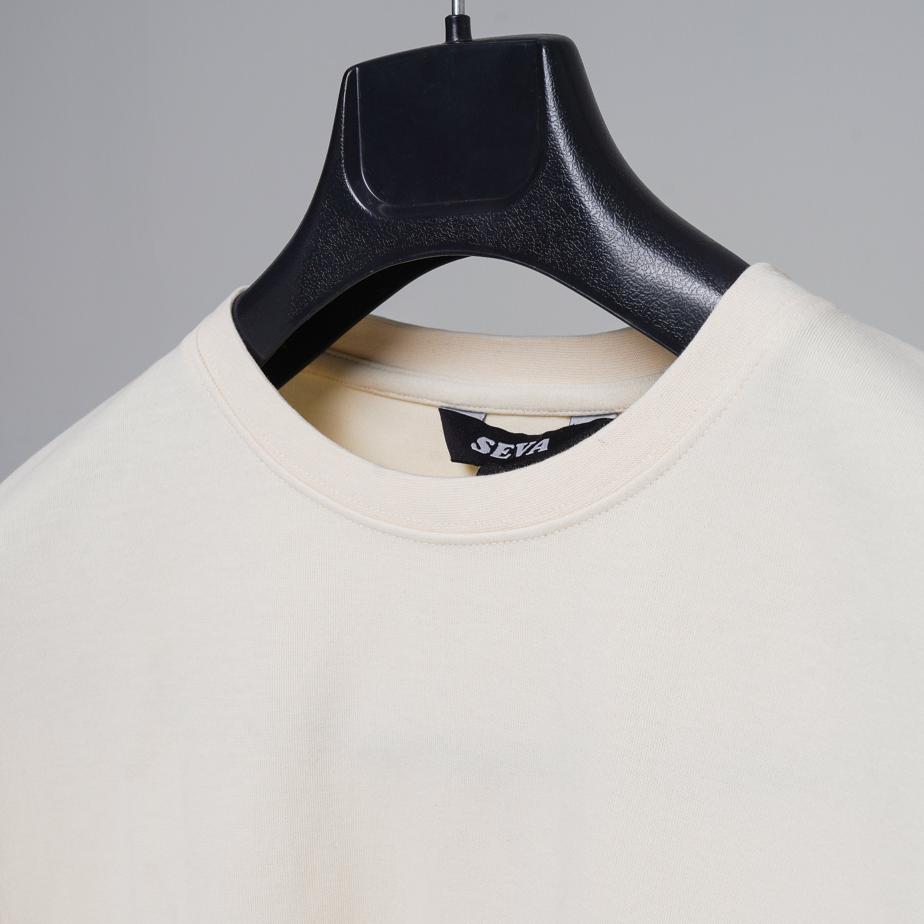 Premium Drop Shoulder Tshirt - Latte second image