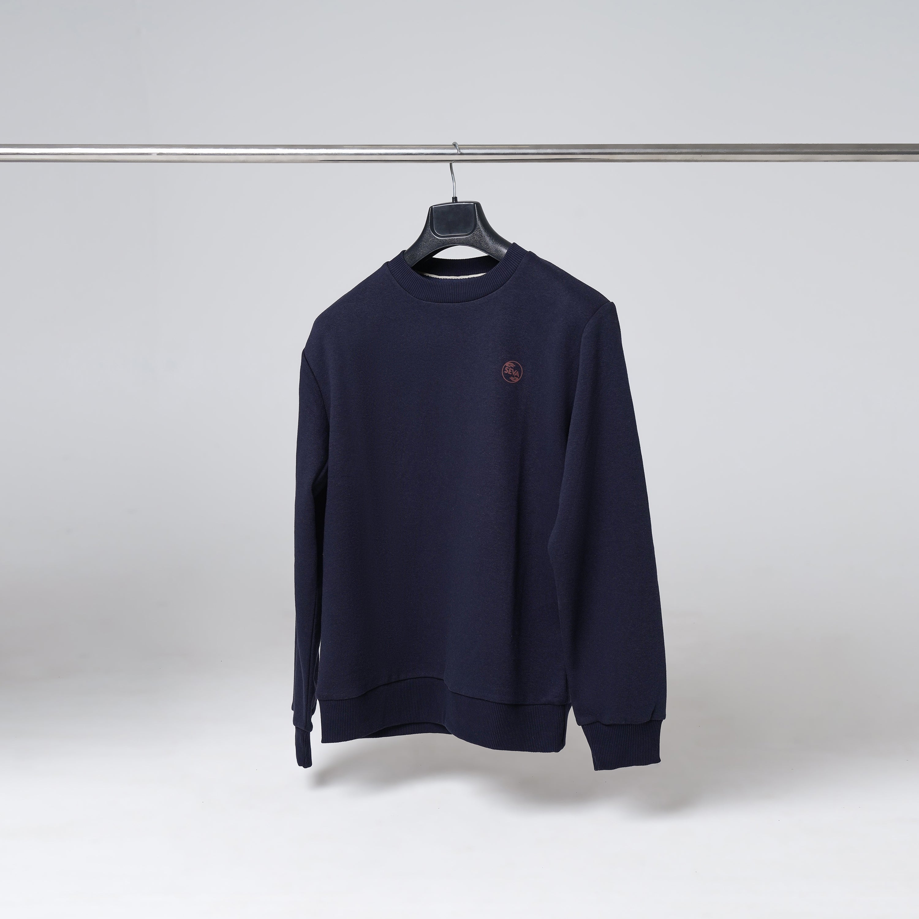 Drop Shoulder Crewneck - Navy