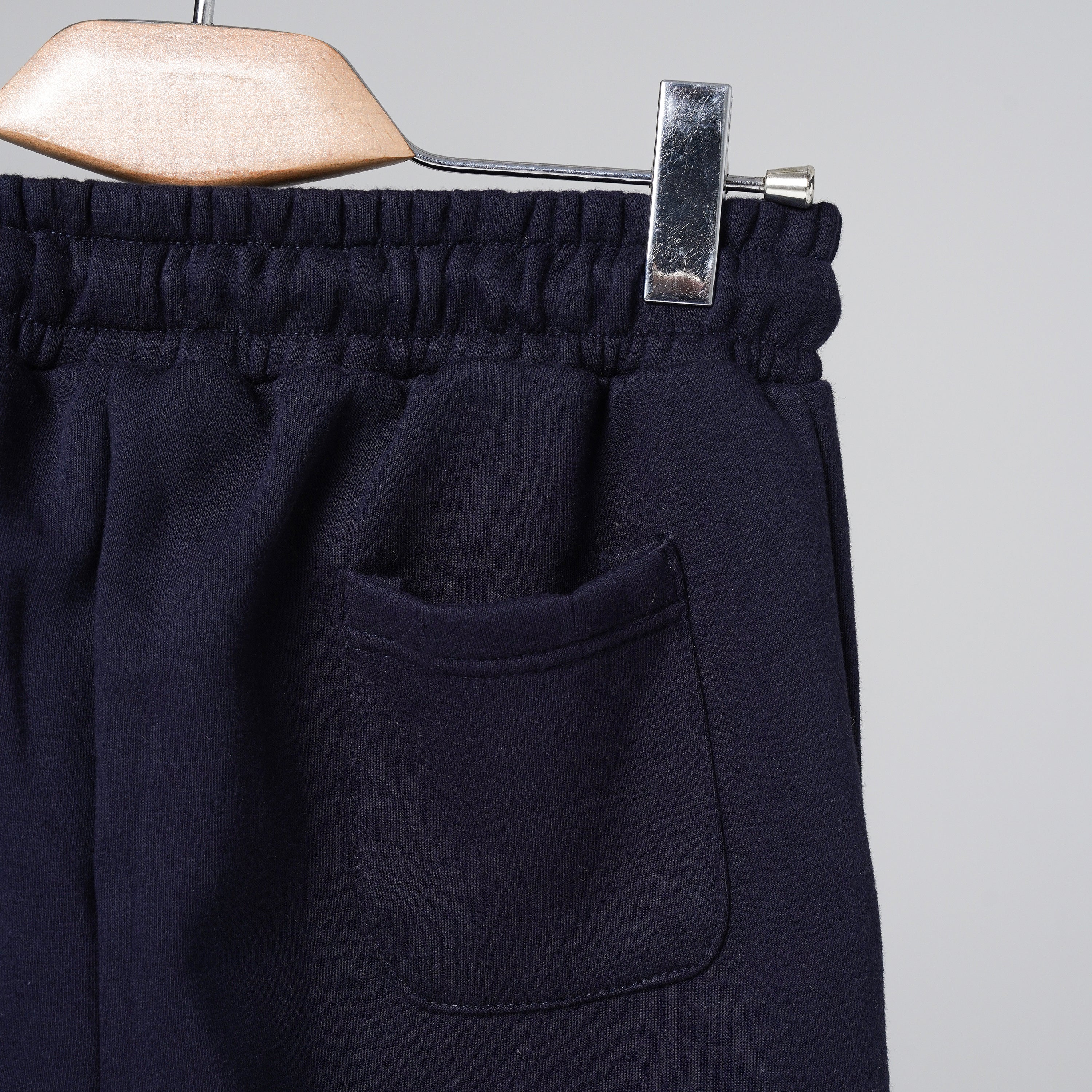 Navy Open Bottom Sweatpants