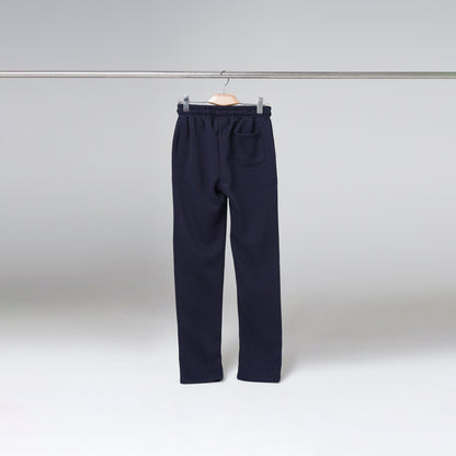 Navy Open Bottom Sweatpants