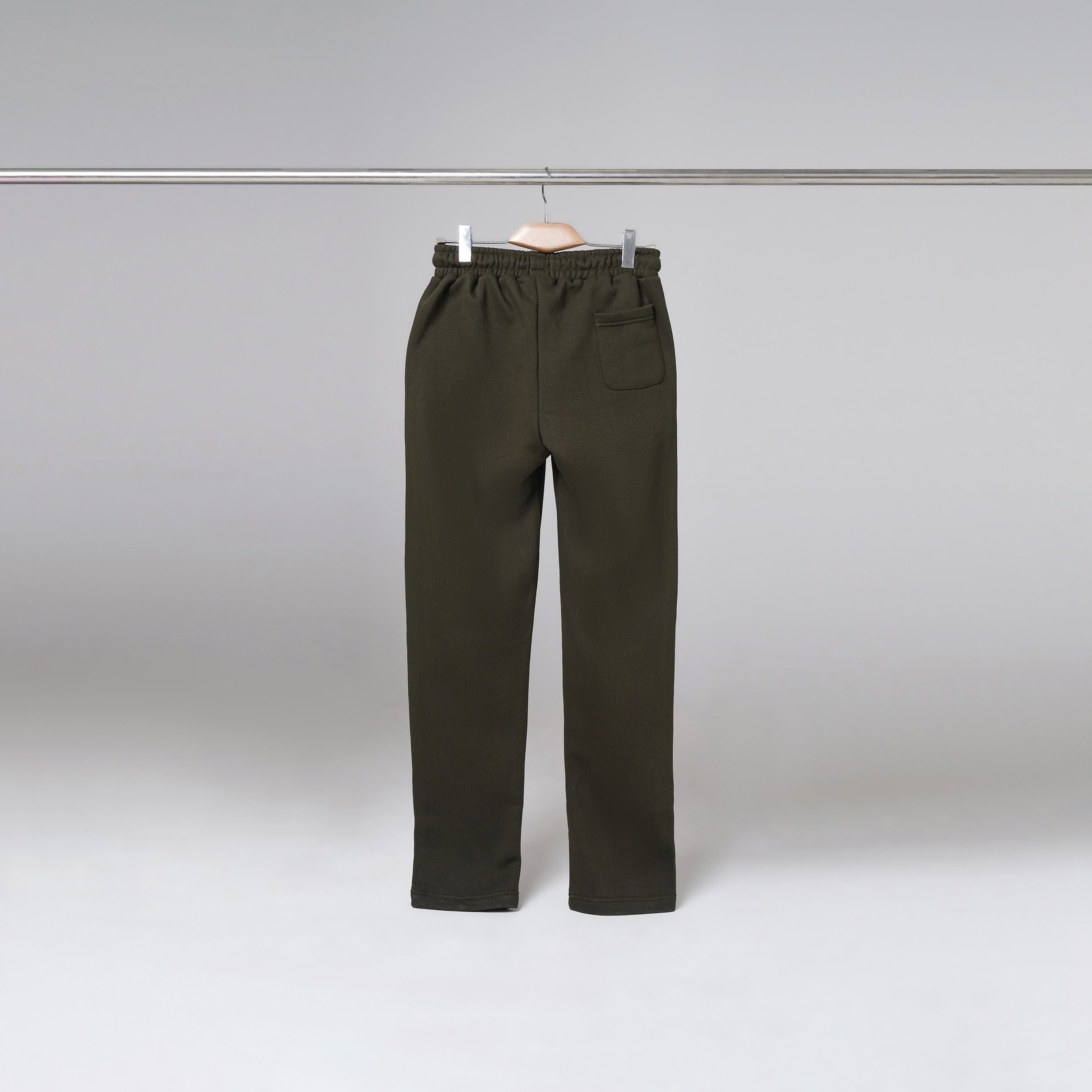 Open Bottom Sweatpants - Olive Green