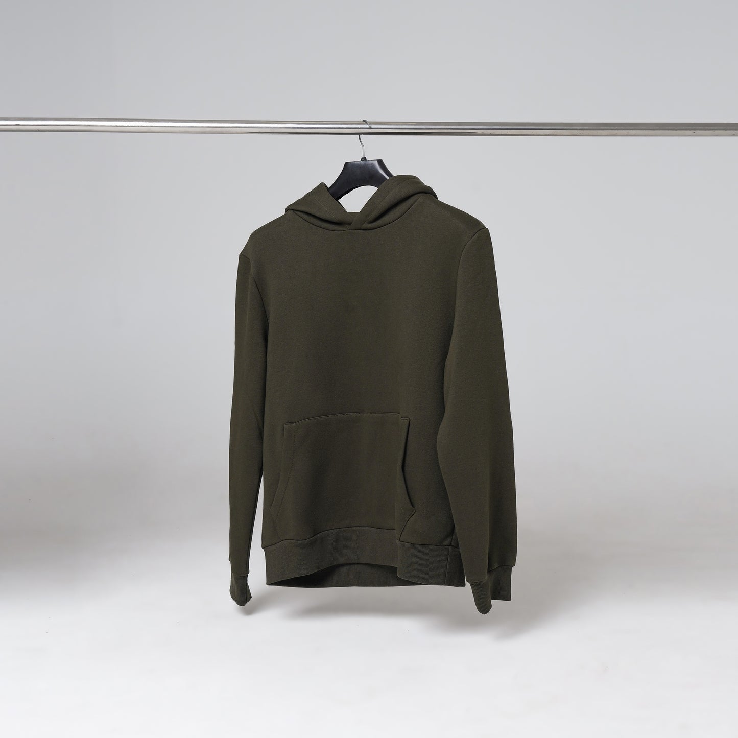 Regular Fit Hoodies - Olive Green