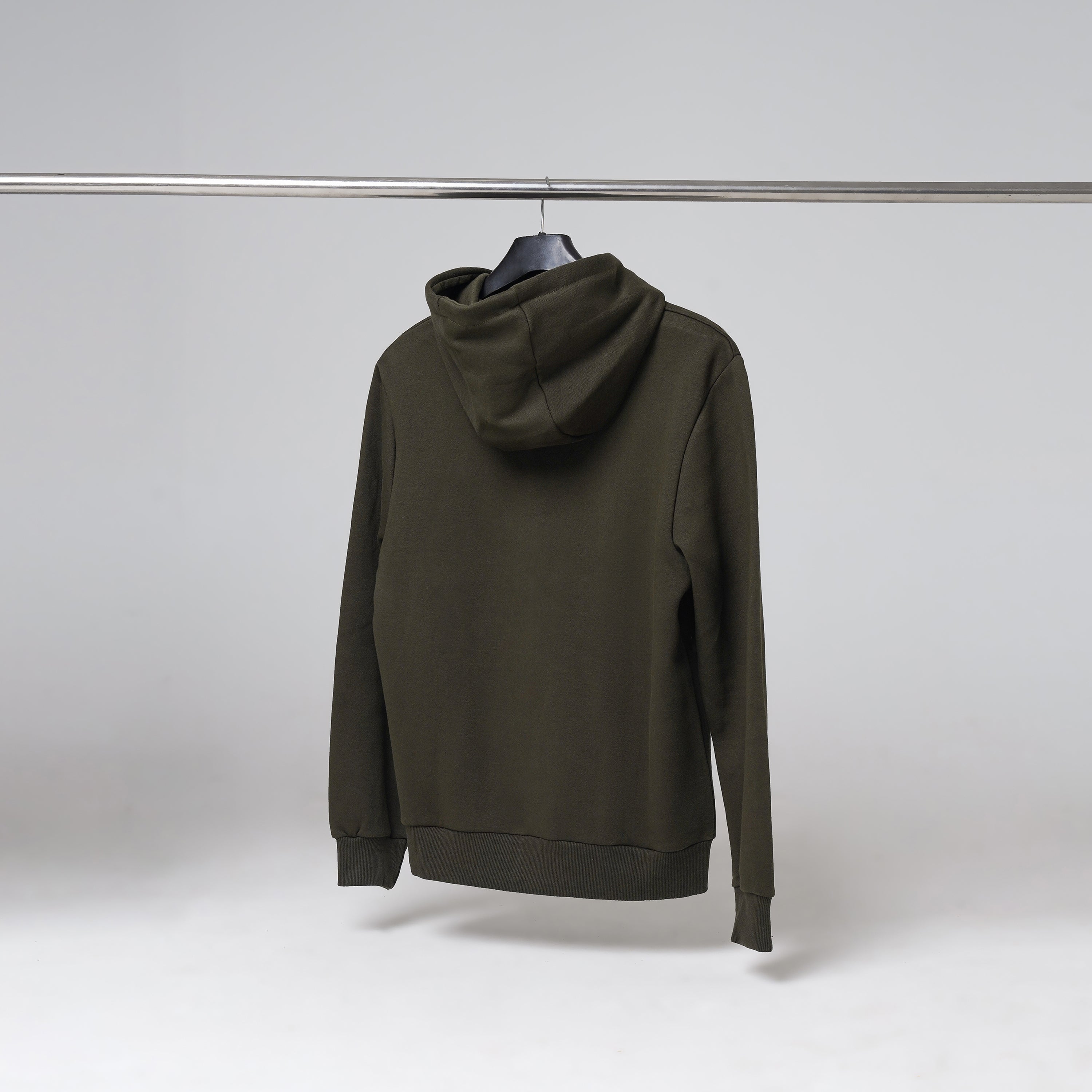 Regular Fit Hoodies - Olive Green second image